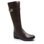Bota Franshoes Montaria Feminino com Fivela Café
