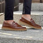 Mocassim Masculino Pierre em Couro Algarve Franshoes 