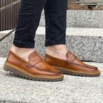 Mocassim Masculino Austin em Couro Algarve Franshoes 