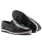 Kit 2 Pares de Sapato Social Franshoes Platium Preto e Rato 