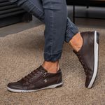 Sapatenis Masculino Franshoes Calce Facil Café 189