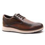 Sapatênis Casual Masculino de Elástico Taurus Franshoes Capuccino