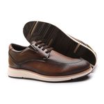 Sapatênis Casual Masculino de Elástico Taurus Franshoes Capuccino