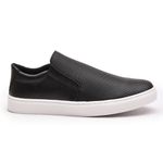 Sapatenis Masculino Slip on Franshoes Calce Facil Preto