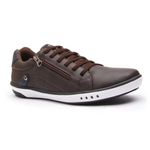 Sapatenis Casual Masculino Franshoes Calce Facil Cafe