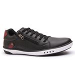 Sapatenis Casual Masculino Franshoes Calce Facil Preto