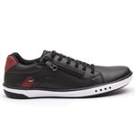 Sapatenis Casual Masculino Franshoes Calce Facil Preto