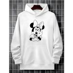 Moletom Franshoes Casual Minnie Branco