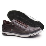 Sapatenis Masculino Franshoes Calce Facil Café 189