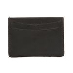 Porta Cartões em Couro Preto Franshoes 