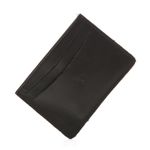 Porta Cartões em Couro Preto Franshoes 