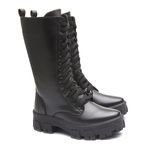 Bota Franshoes Montaria Feminino com Atacador Preto