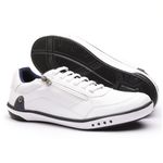 Sapatenis Casual Masculino Calce Facil Franshoes Com Ziper Branco