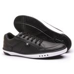 Sapatenis Casual Masculino Calce Facil Franshoes Com Perfuros Preto