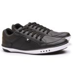 Sapatenis Casual Masculino Calce Facil Franshoes Com Perfuros Preto