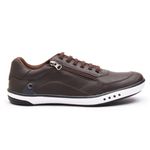 Sapatenis Casual Masculino Calce Facil Franshoes Com Ziper Cafe