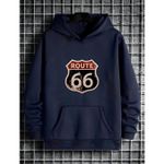 Moletom Franshoes Casual Route 66 Azul Marinho