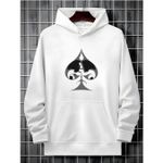 Moletom Franshoes Casual Espada Branco