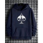 Moletom Franshoes Casual Espada Azul Marinho