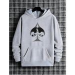 Moletom Franshoes Casual Espada Cinza