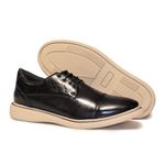 Sapatênis Casual Lorenzo de Amarrar Franshoes Masculino Preto