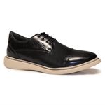Sapatênis Casual Lorenzo de Amarrar Franshoes Masculino Preto