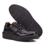Sapatênis Masculino com Elástico Franshoes Full All Black
