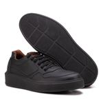 Sapatênis Masculino com Elástico Franshoes Full All Black Fosco