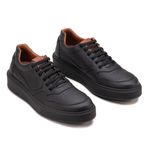 Sapatênis Masculino com Elástico Franshoes Full All Black Fosco