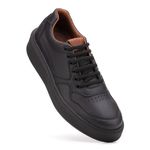 Sapatênis Masculino com Elástico Franshoes Full All Black Fosco