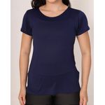 Camiseta Manga Curta Elena - Azul Marinho - Use Lari Move
