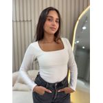 BODY SUPLEX DECOTE QUADRADO OFFWHITE