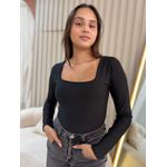 BODY SUPLEX DECOTE QUADRADO PRETO