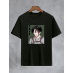 Camiseta Preta Anime Attack On Titan