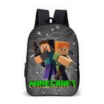 Mochila Infantil Escolar De Costas Basica Minecraft