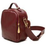 Bolsas feminina em Couro Eleah BF-3002 cor vinho