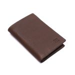 Carteira masculina em couro legitimo na cor cafe