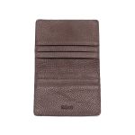 Porta cartão masculino em couro legitimo na cor cafe 