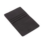 Porta cartão masculino em couro legitimo na cor preto