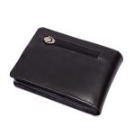 Carteira masculina completa em couro legitimo na cor preta 