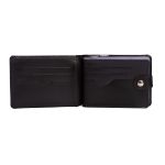 Carteira masculina completa em couro legitimo na cor preta 
