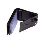 Carteira masculina completa em couro legitimo na cor preta 