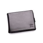 Carteira masculina completa em couro legitimo na cor preta 