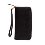 Carteira feminina em couro legitimo Eleah na cor preta