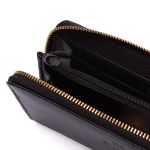 Carteira feminina em couro legitimo Eleah na cor preta