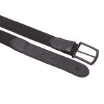 Kit Sneaker Dario Preto + Cinto Casual Masculino Semi Elástico preto