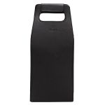 Porta vinhos em couro legitimo na cor preta