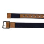 Kit Sneaker Dario Marinho + Cinto Casual Masculino Semi Elástico Marinho + Chaveiro Couro Havana