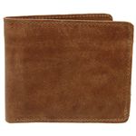 Carteira masculina em couro legitimo Eleah na cor tan ref. CA-160