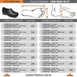 Kit Sapato Antiderrapante BB65 DNA Soft Works EPI + 3 Pares Meias + 1 Par Palmilhas 